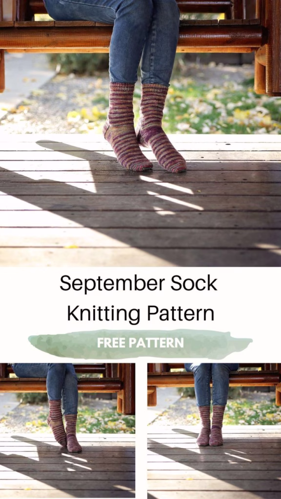 Top-Down Free Sock Pattern – September Socks