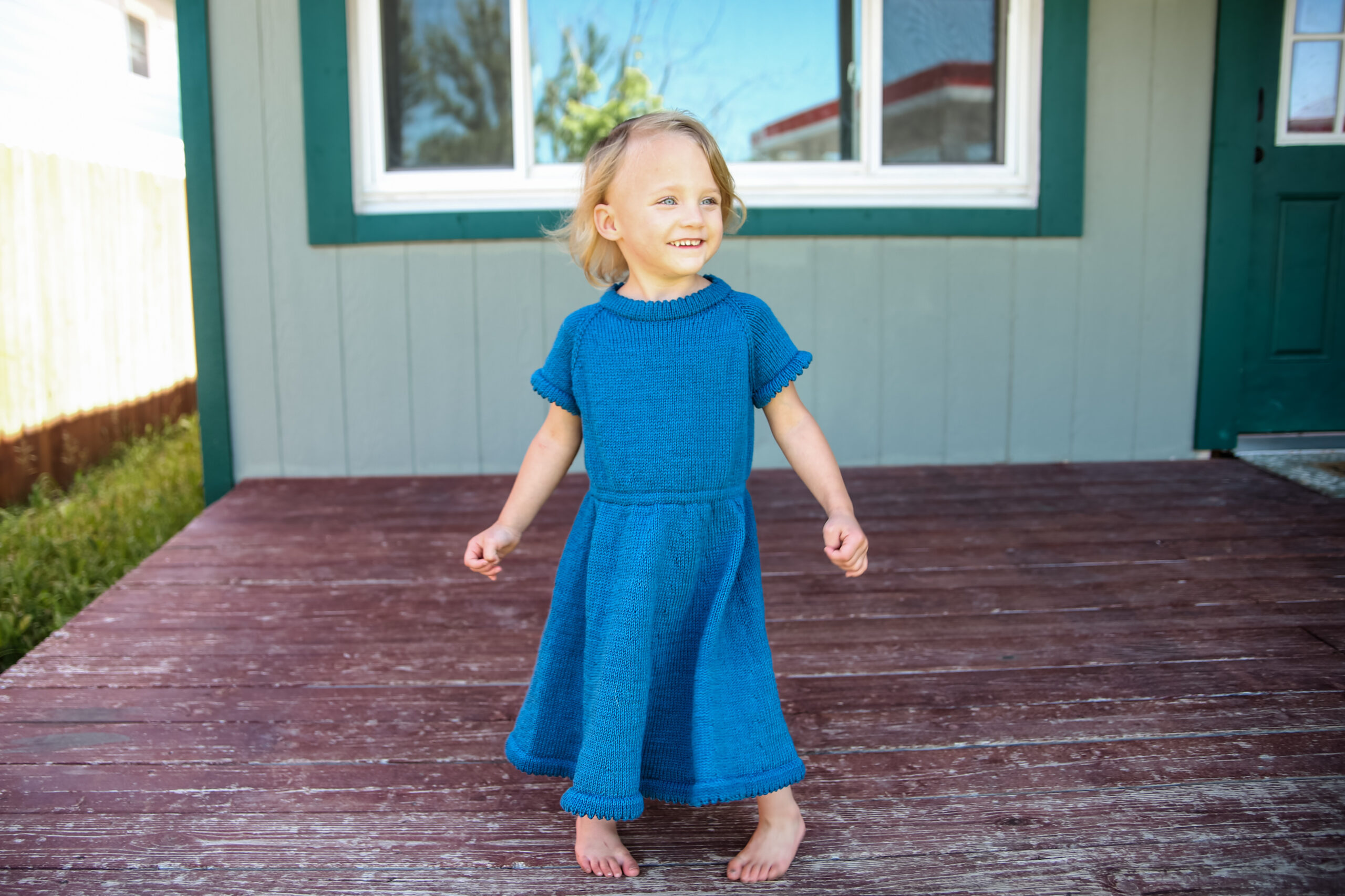 The June Dress: A Charming Free Knitting Pattern for Baby Girls - The ...